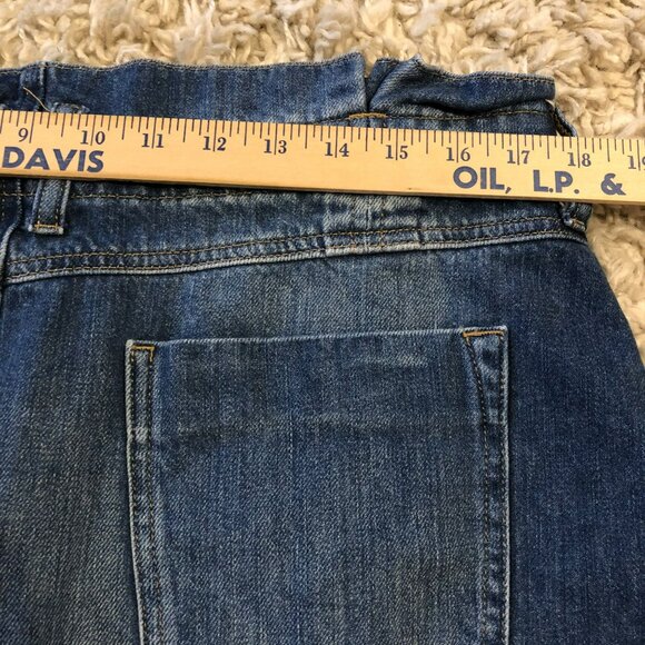 We The Free Shorts Women's Sz XL Paper bag Denim Button Fly High Waist - Picture 5 of 6